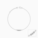Silver Triple Flora Anklet - Image 3