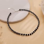 Silver Celestial Beads Anklet - Image 3