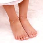 Rose Gold Crescent Kids Anklet (1-5 Years)