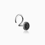 Oxidised Silver Classic Nose Pin - Image 4