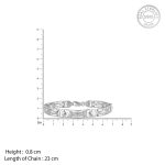 Silver Classy Link Bracelet For Him - Image 4