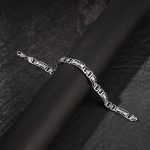 Silver Classy Link Bracelet For Him - Image 2