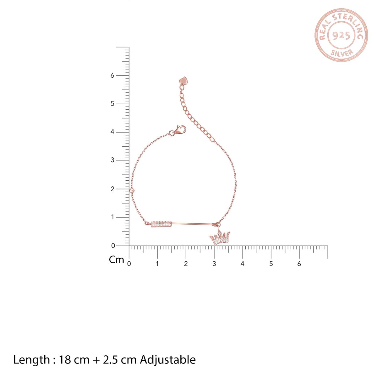 Rose Gold Crown Heart Duo - Image 7