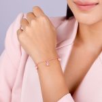 Rose Gold Crocus Heart Bracelet - Image 2