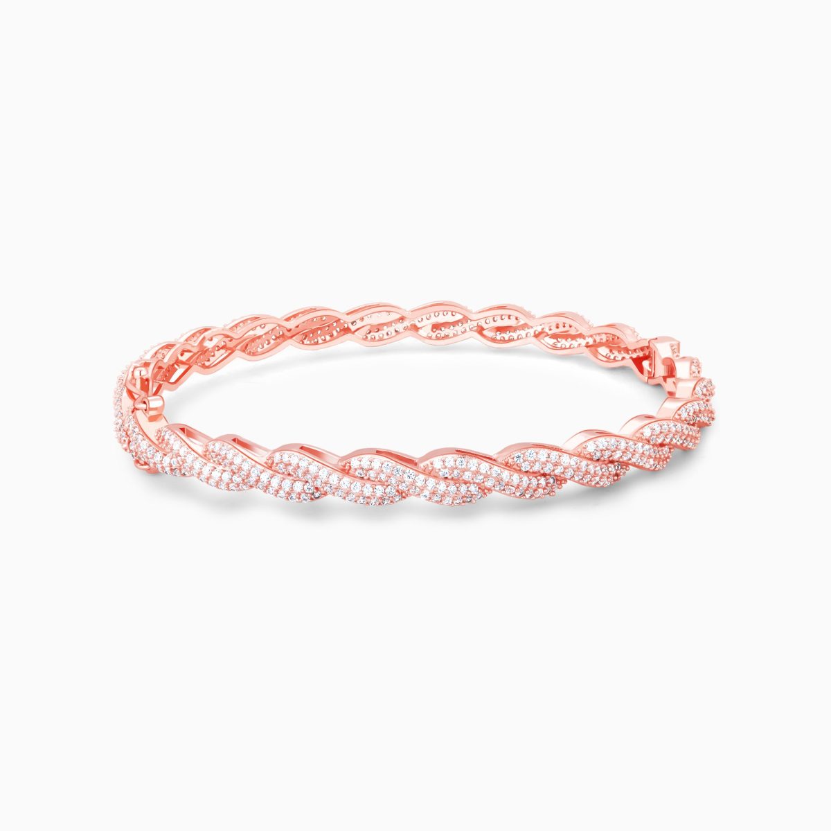 Rose Gold Spiral Splendour Bangle - Image 1