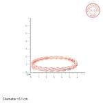 Rose Gold Spiral Splendour Bangle - Image 5