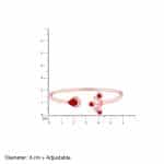 Rose Gold Liberty of Love Cuff Bracelet - Image 5