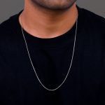 Silver Sleek Box Chain For Him - Image 3