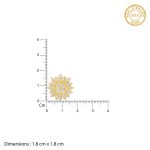Golden Petals Studs - Image 5