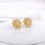 Golden Petals Studs - Image 2