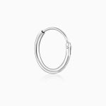 Silver Rosy Bird Kids Hoop Earrings (4-12 yrs) - Image 6