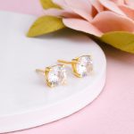 Golden Zircon Earrings - Image 2