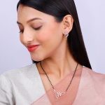 Rose Gold Floral Love Bond Mangalsutra Set - Image 3