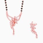 Rose Gold Floral Love Bond Mangalsutra Set - Image 4