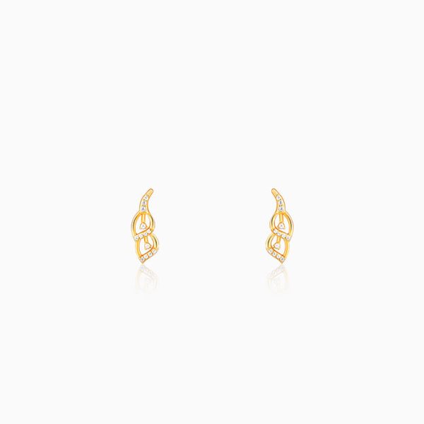 Golden Tiered Shine Earrings