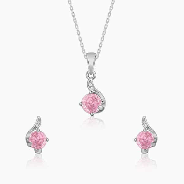 Silver Pink Shine Set