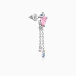 Silver Hearts Dangler Earrings - Image 4
