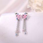 Silver Hearts Dangler Earrings - Image 2