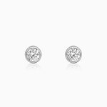 Silver Shine Zircon Earrings