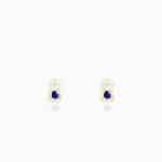 Golden Forever In Blue Earrings