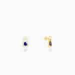 Golden Forever In Blue Earrings - Image 4