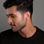 Silver Storm Edge Earring For Men - Image 5