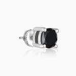 Silver Storm Edge Earring For Men - Image 7