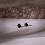 Silver Storm Edge Earring For Men - Image 4