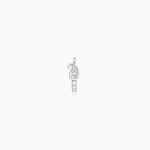 Silver Mango Fusion Nose Pin (Clip On)