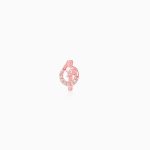 Rose Gold Manohar Mor Nose Pin (Clip on)