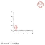 Rose Gold Manohar Mor Nose Pin (Clip on) - Image 5