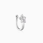 Silver Rhea Nose Pin (Clip on)