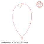 Anushka Sharma Rose Gold Heart Necklace - Image 5