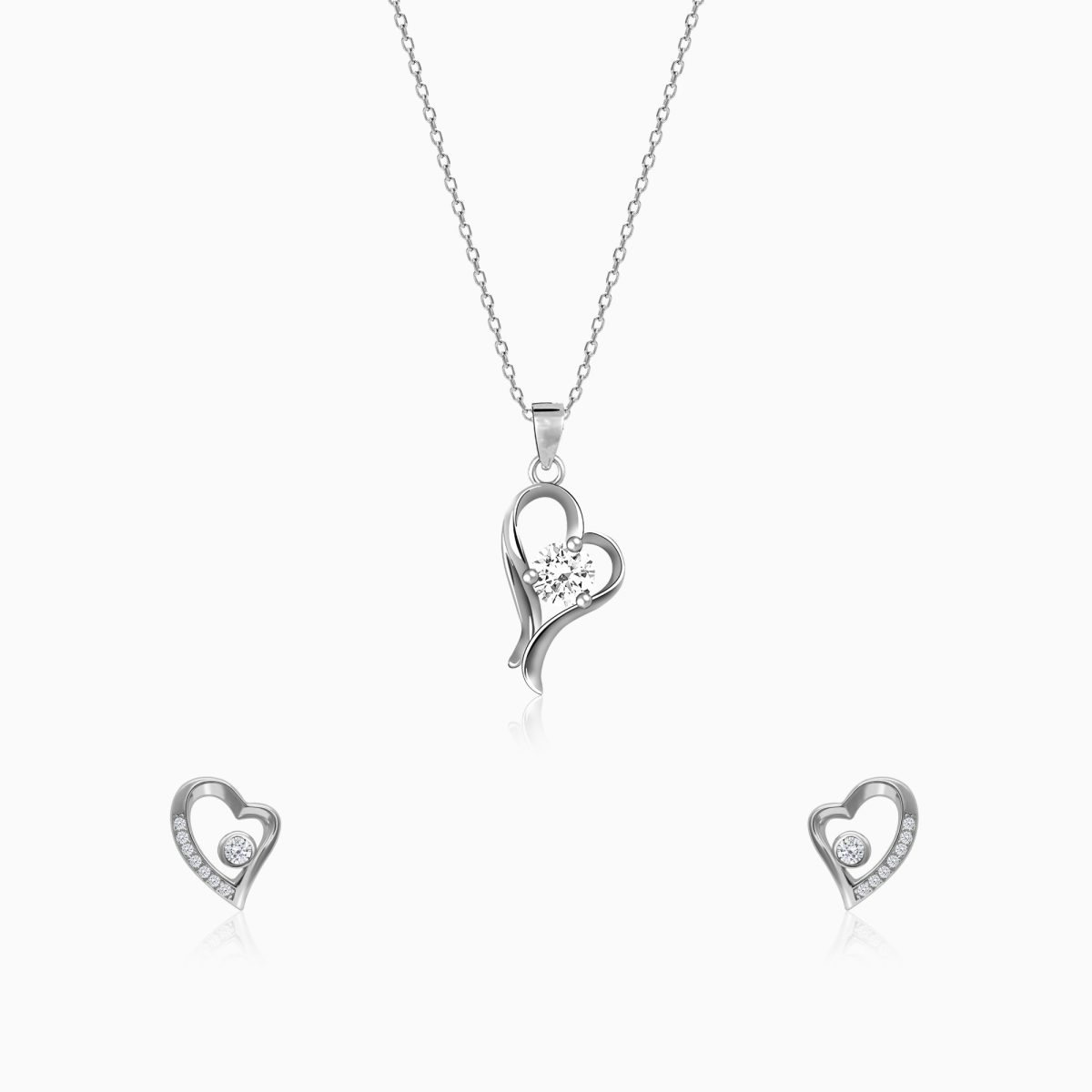 Silver Heart Me Set of Two - Image 1