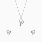 Silver Heart Me Set of Two