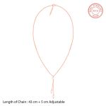 Rose Gold Glam Drops Necklace - Image 4