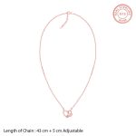Rose Gold Double the Love Pendant with Link Chain - Image 6