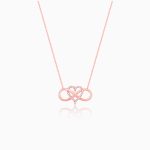 Rosegold Infinity Heart Necklace