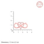 Rosegold Infinity Heart Necklace - Image 6