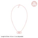 Rosegold Infinity Heart Necklace - Image 5
