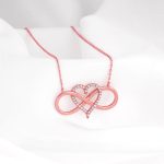 Rosegold Infinity Heart Necklace - Image 2
