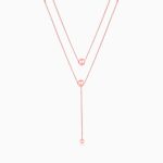 Rose Gold Terrific Trio Necklace