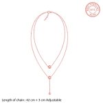 Rose Gold Terrific Trio Necklace - Image 4