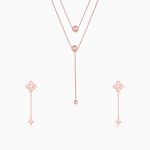 Rose Gold Artsy Dangling Set
