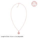 Rose Gold Floral Dreams Pendant With Link Chain - Image 6