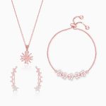 Rose Gold Floral Branch Set