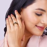 Golden Enchanting Pear Stone Ring - Image 3