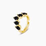 Golden Enchanting Pear Stone Ring - Image 4
