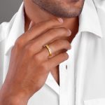 Golden Prominence Ring For Him - Image 3