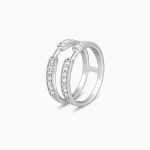 Silver Dual Layer Zircon Ring - Image 4